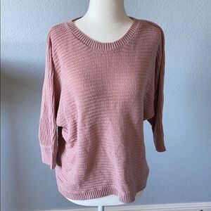 Pink sweater for any occasion.